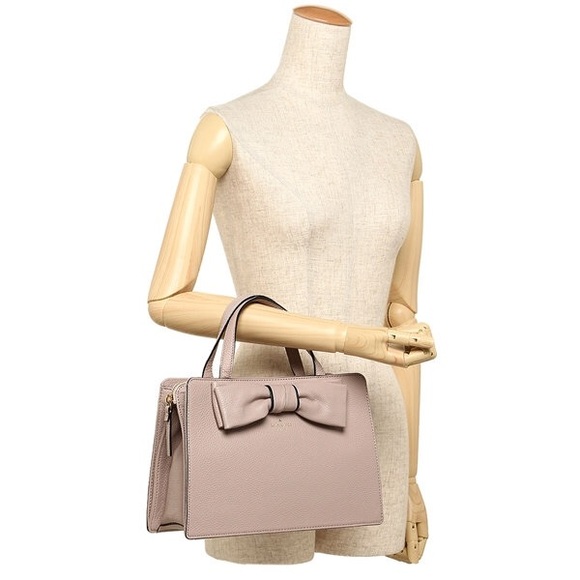 🆕 KATE SPADE 🎀 Bow Lise Rosewood 👜Almond Purse - Picture 7 of 7